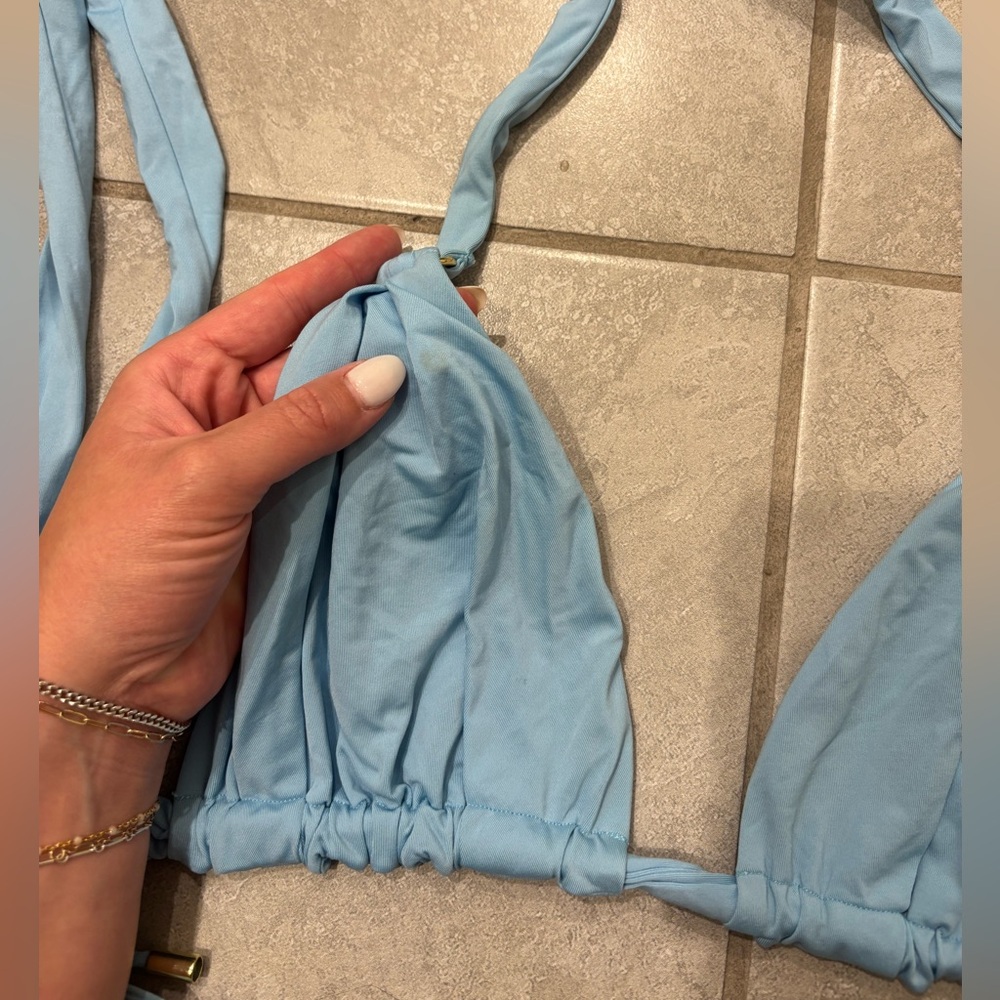 Monday Swimwear Ibiza Blue Morocco top and Palma bottom - Picture 5 of 7